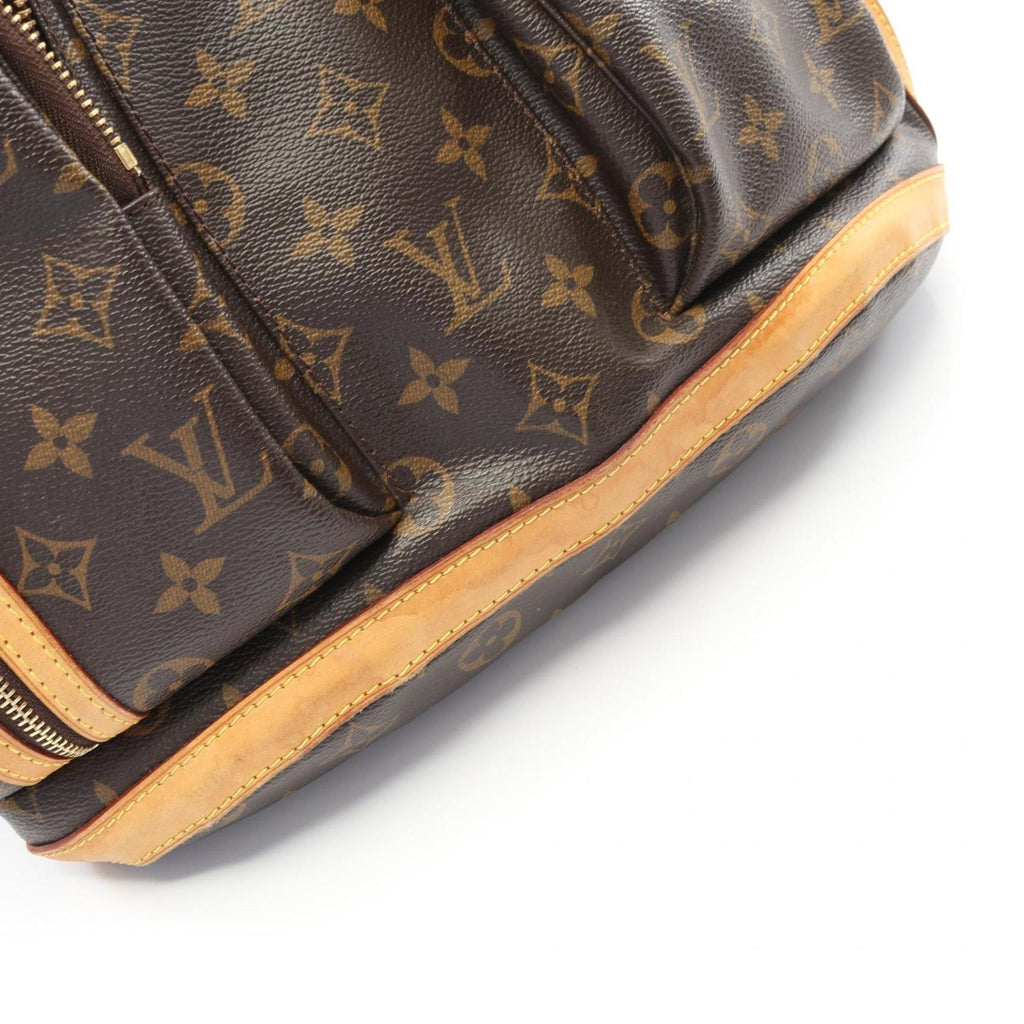 Louis Vuitton Brown Coated Canvas Leather Backpack (Pre-Owned)