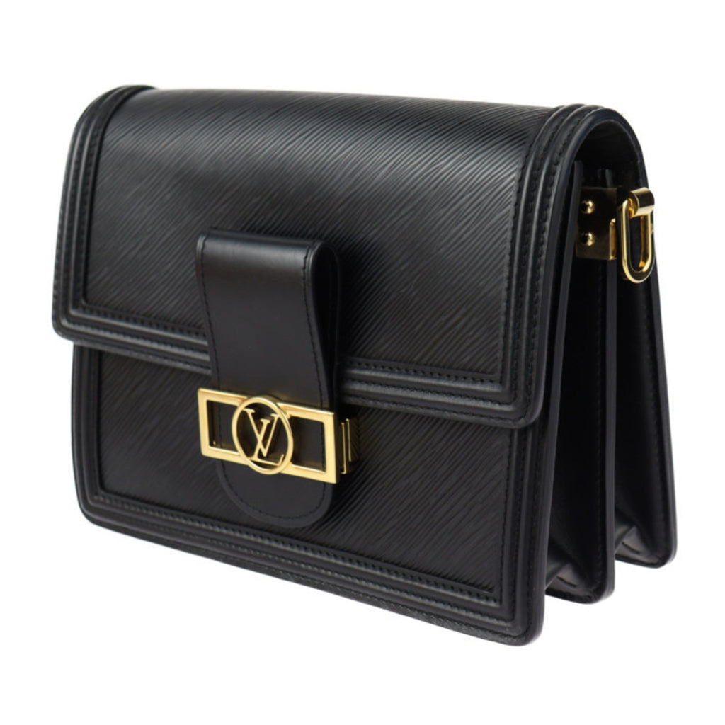 Louis Vuitton Black Leather Pochette Shoulder Bag (Pre-Owned)