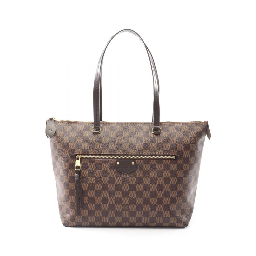 Louis Vuitton Brown Coated Canvas Leather Tote Bag (Pre-Owned)
