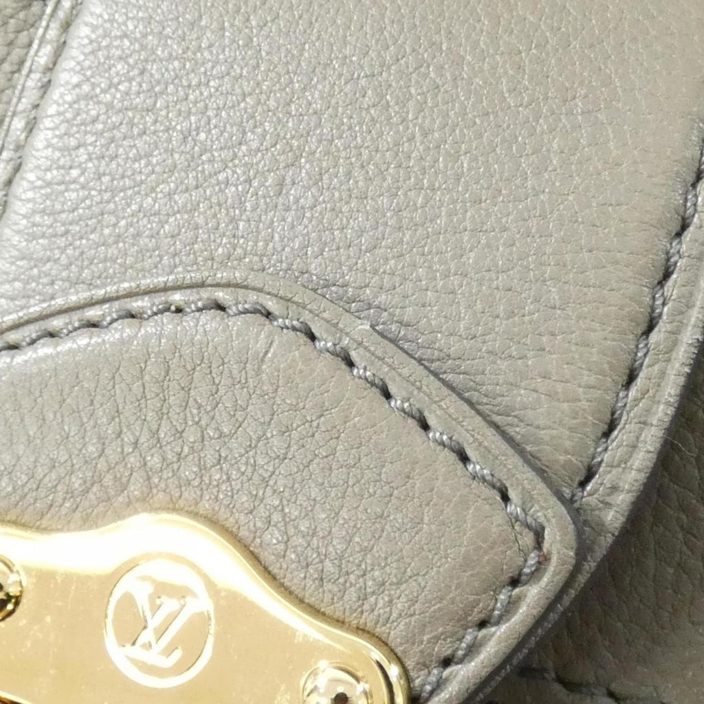 Louis Vuitton Mahina Taupe Leather Shoulder Bag (Pre-Owned)