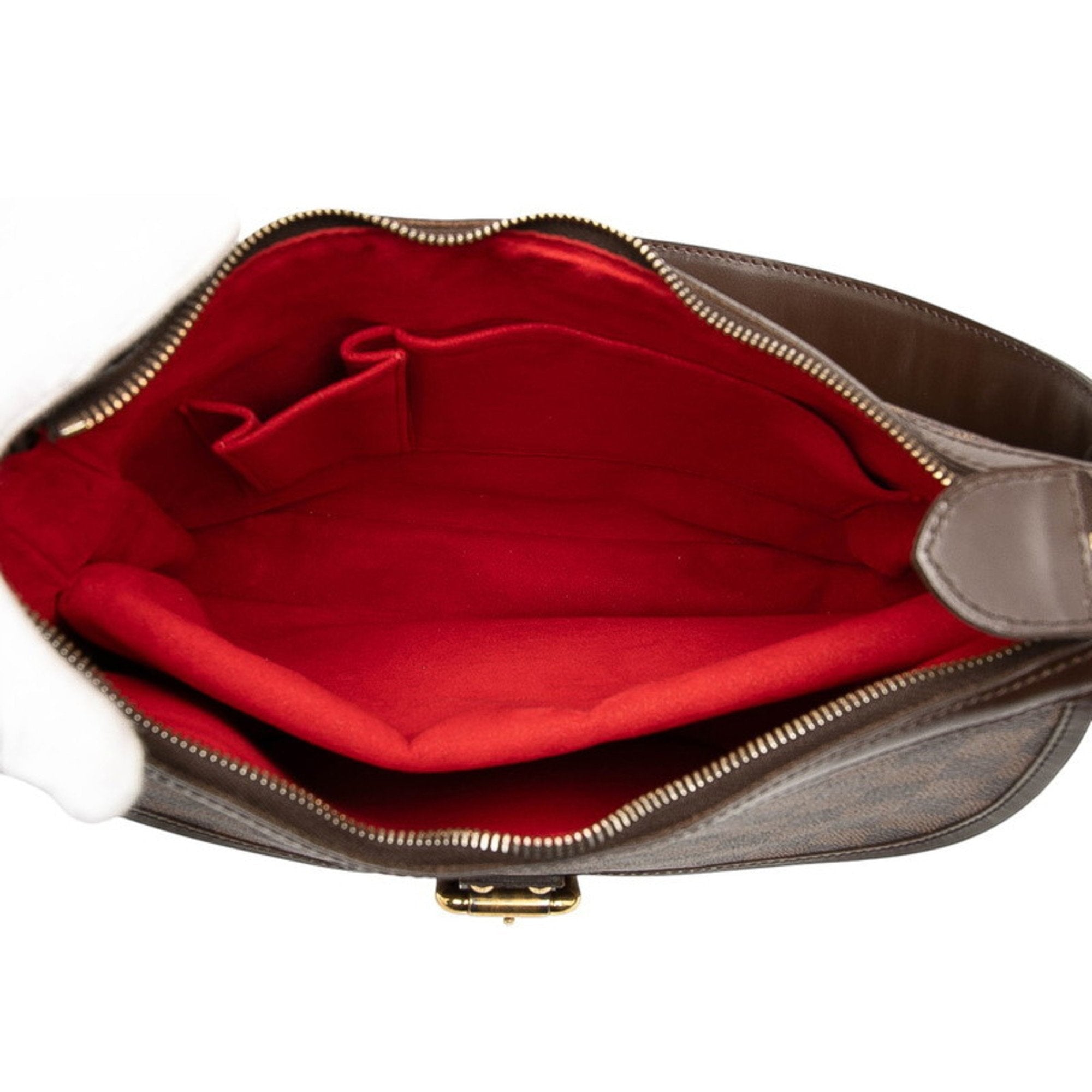 Louis Vuitton Brown Pvc Leather Handbag Shoulder Bag (Pre-Owned)