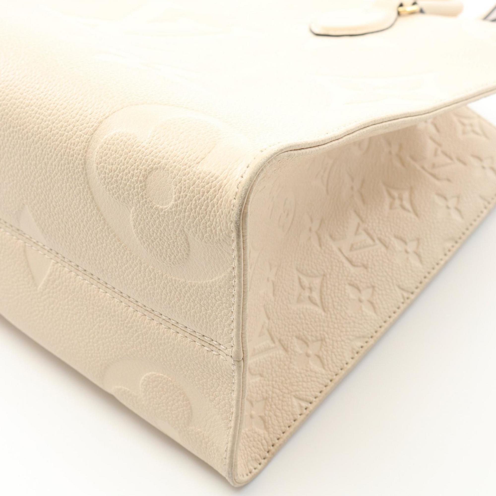 Louis Vuitton Cream Ivory Monogram Empreinte Tote Bag (Pre-Owned)
