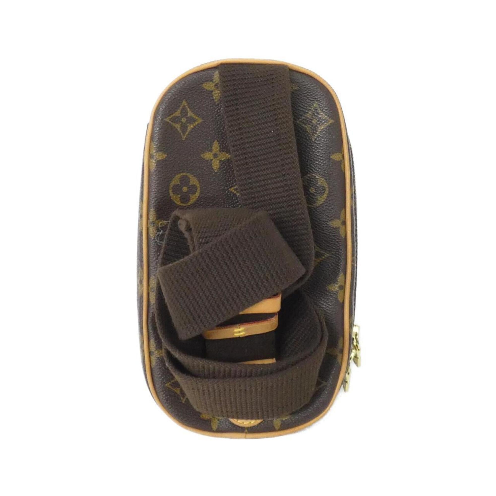 Louis Vuitton Monogram Marron Coated Canvas Pochette Shoulder Bag (Pre-Owned)