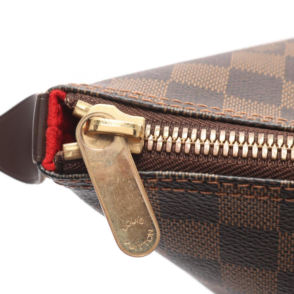 Louis Vuitton Brown Ebene Damier Canvas Pvc Coated Canvas Leather Tote Bag (Pre-Owned)
