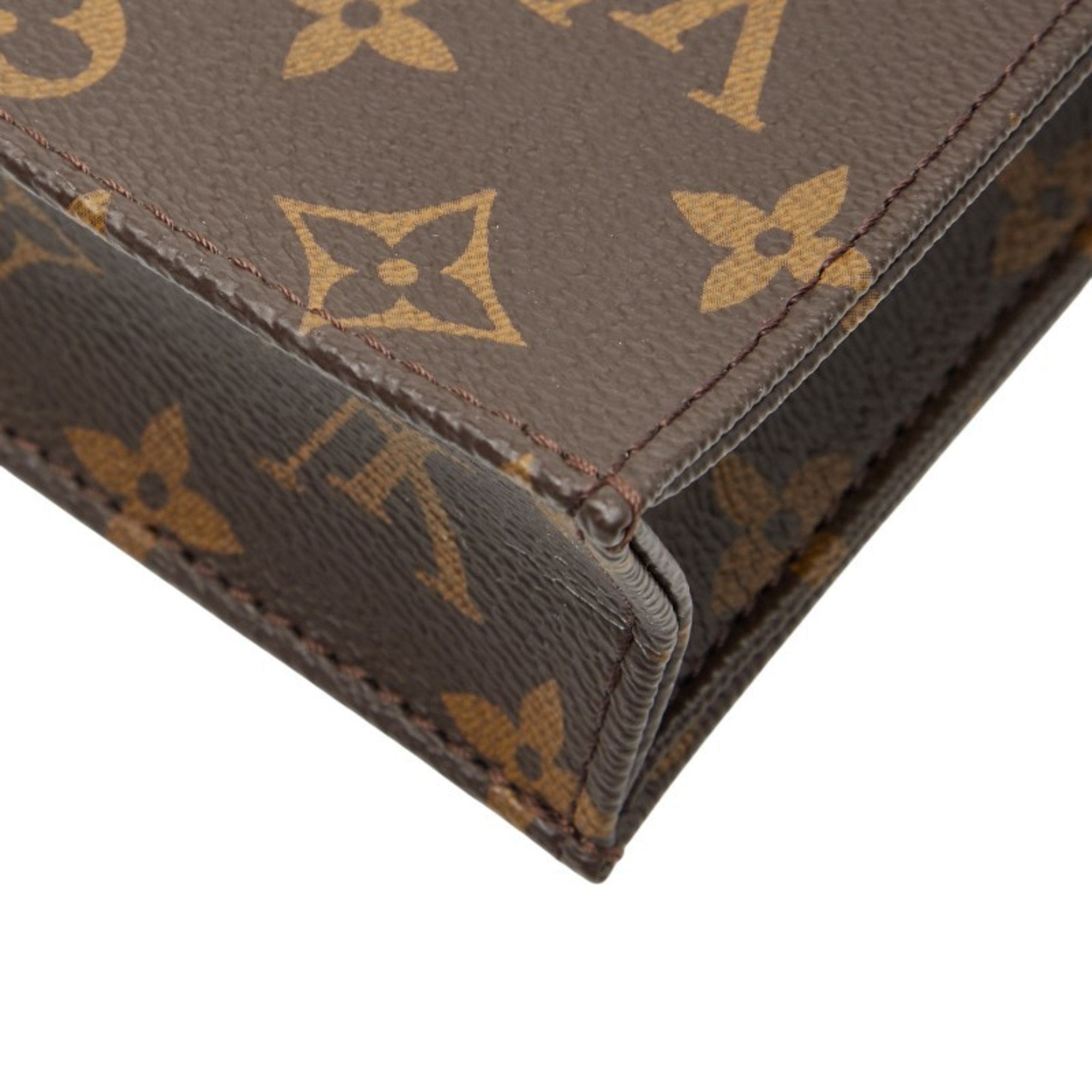 Louis Vuitton Brown Pvc Leather Handbag Shoulder Bag (Pre-Owned)