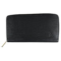 Louis Vuitton Black Noir Epi Leather Long Wallet (Bi-Fold) (Pre-Owned)
