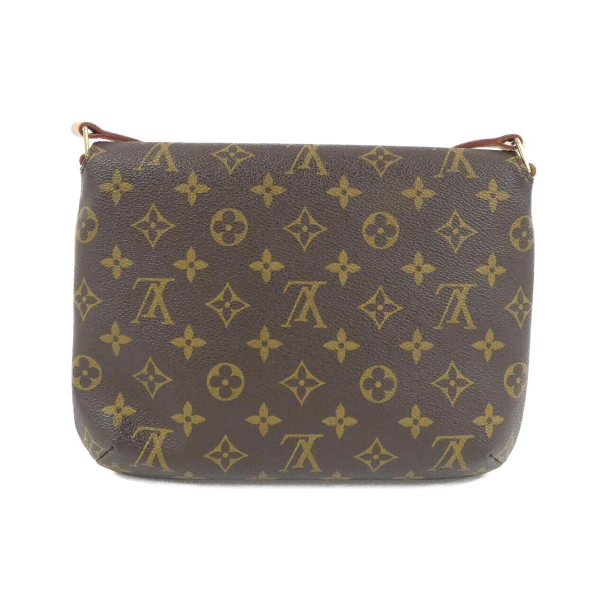 Louis Vuitton Marron Coated Canvas Shoulder Bag (Pre-Owned)