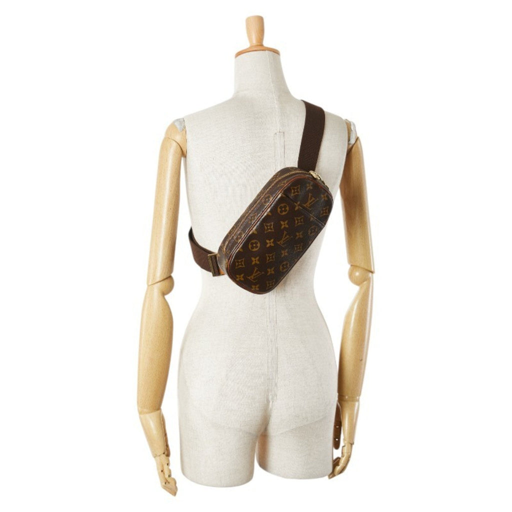 Louis Vuitton Monogram Brown Pvc Leather Sling Bag (Pre-Owned)