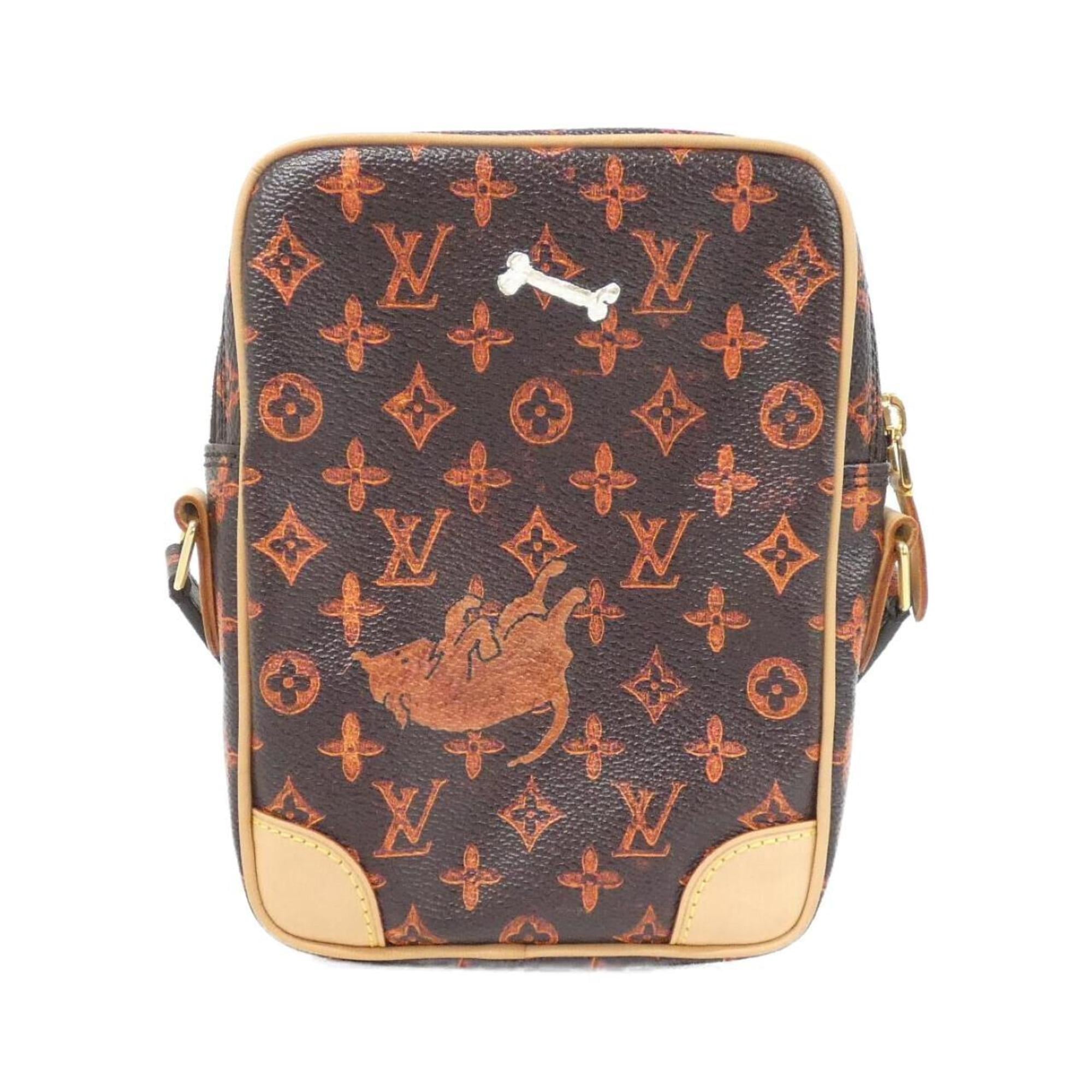 Louis Vuitton Marron Coated Canvas Shoulder Bag (Pre-Owned)