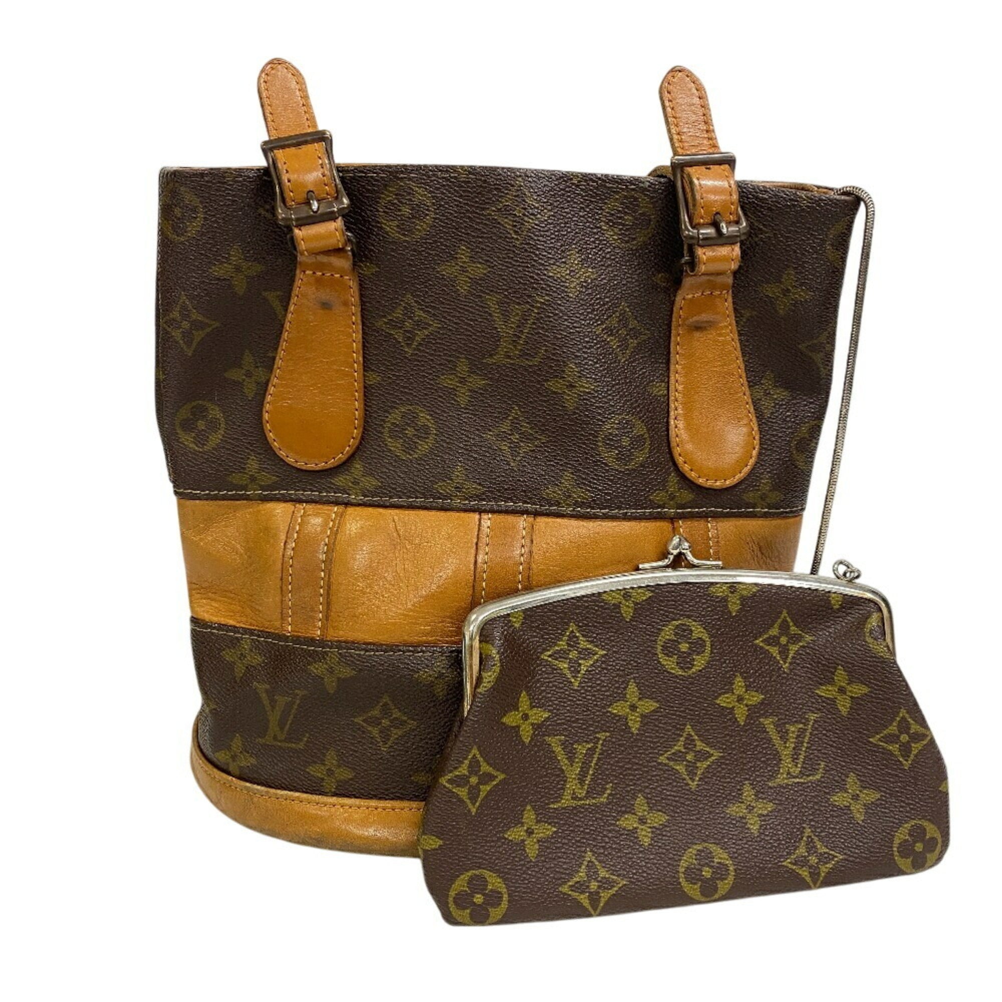 Louis Vuitton Brown Monogram Handbag Pouch (Pre-Owned)