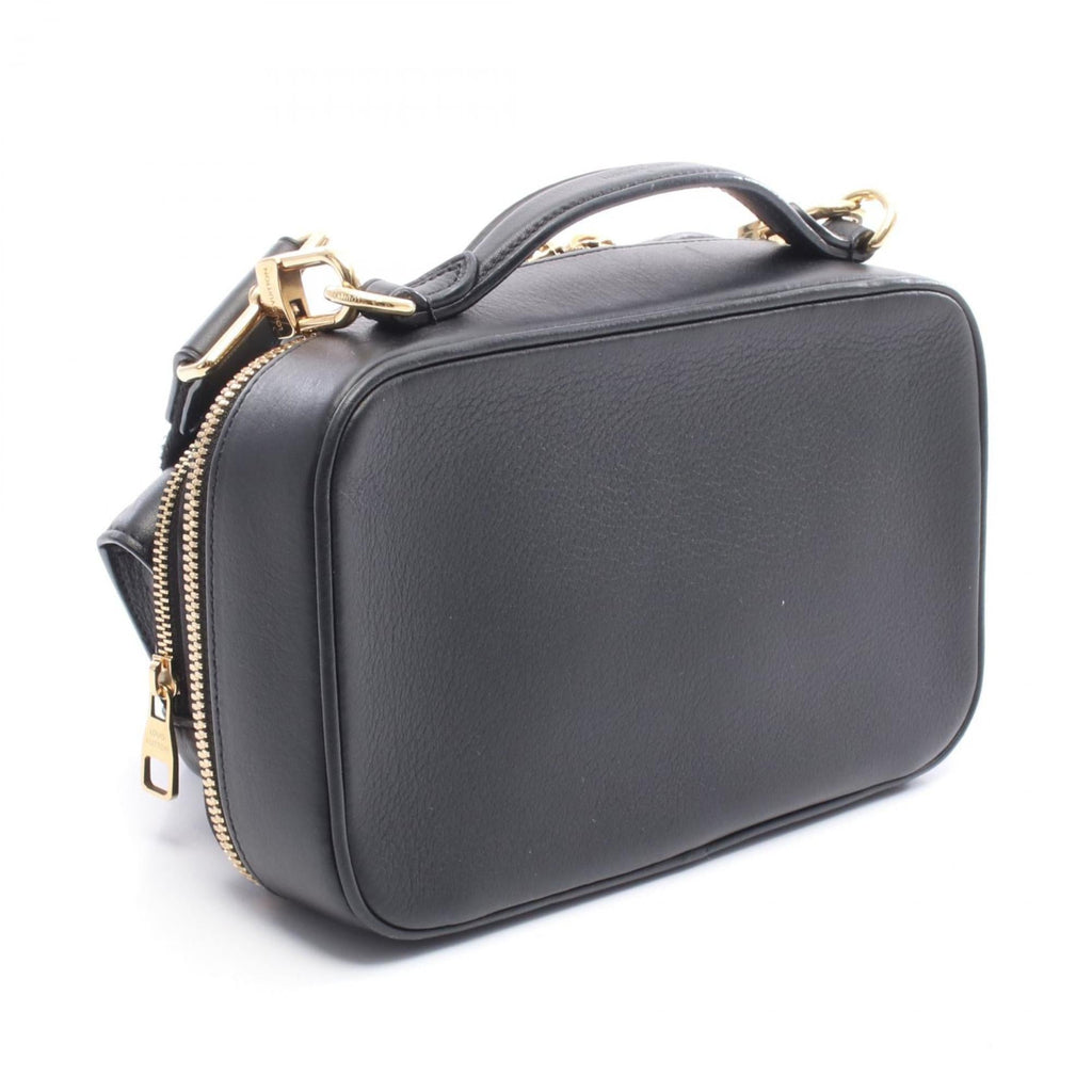 Louis Vuitton Black Leather Shoulder Bag (Pre-Owned)