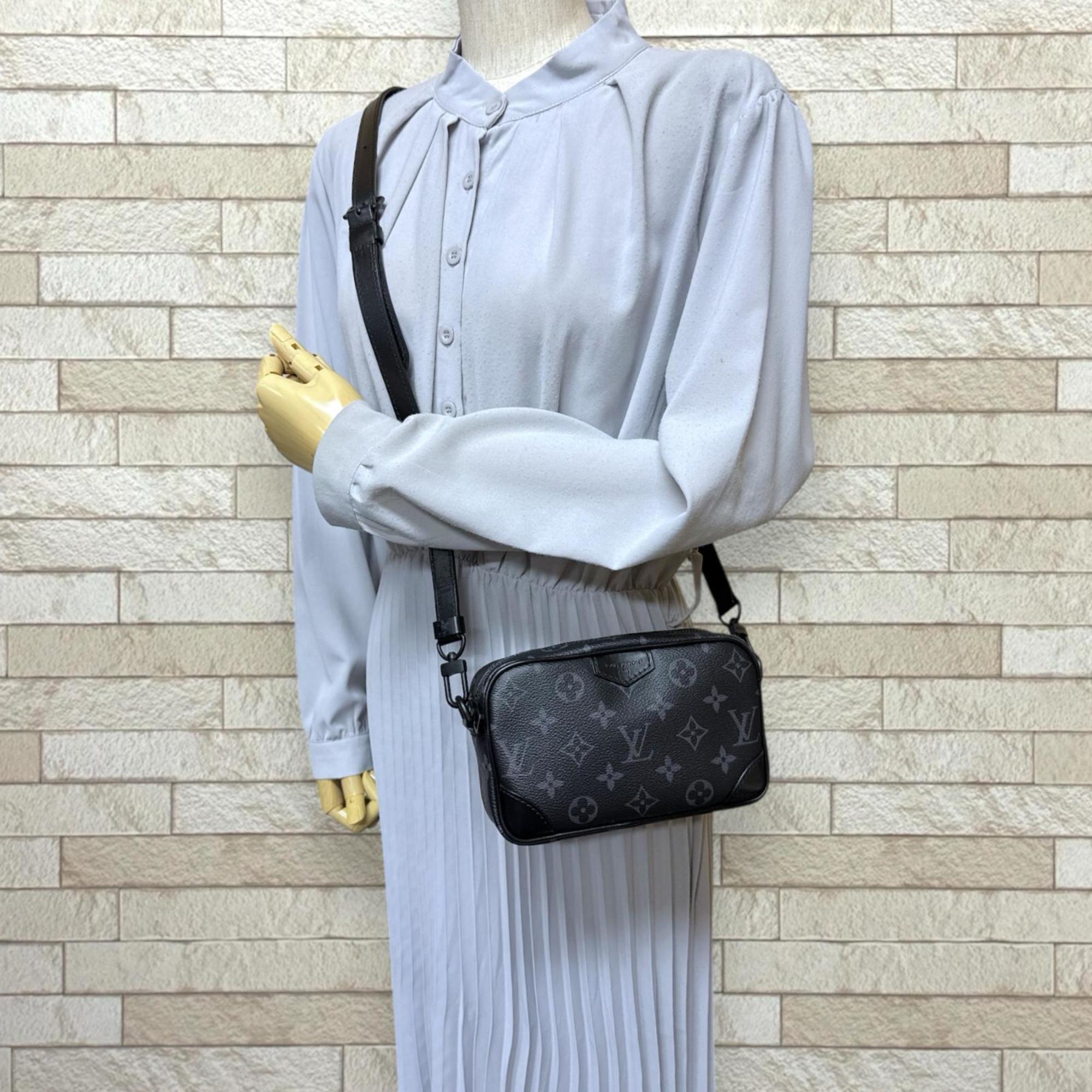 Louis Vuitton Black Monogram Eclipse Shoulder Bag (Pre-Owned)