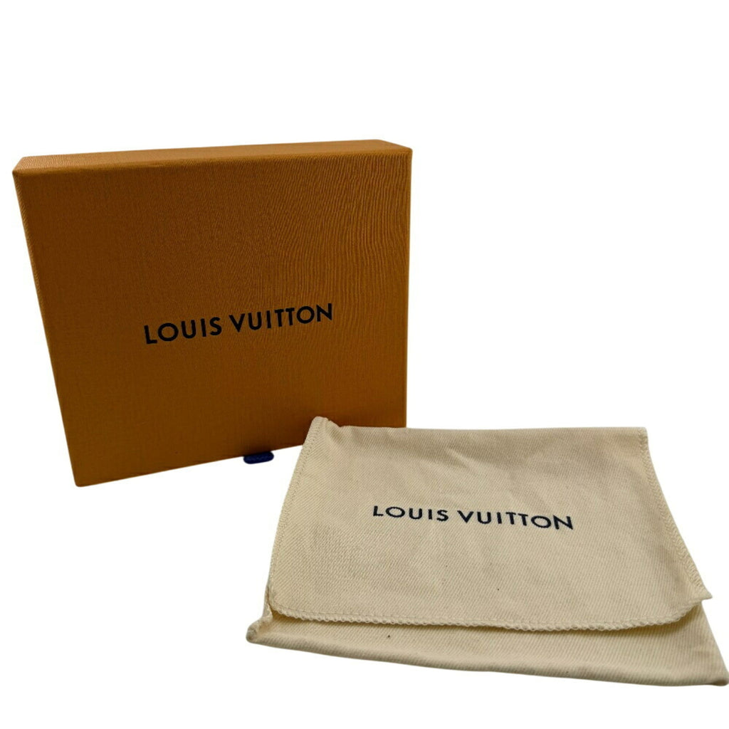 Louis Vuitton Black Gray Leather Wallet (Bi-Fold) (Pre-Owned)
