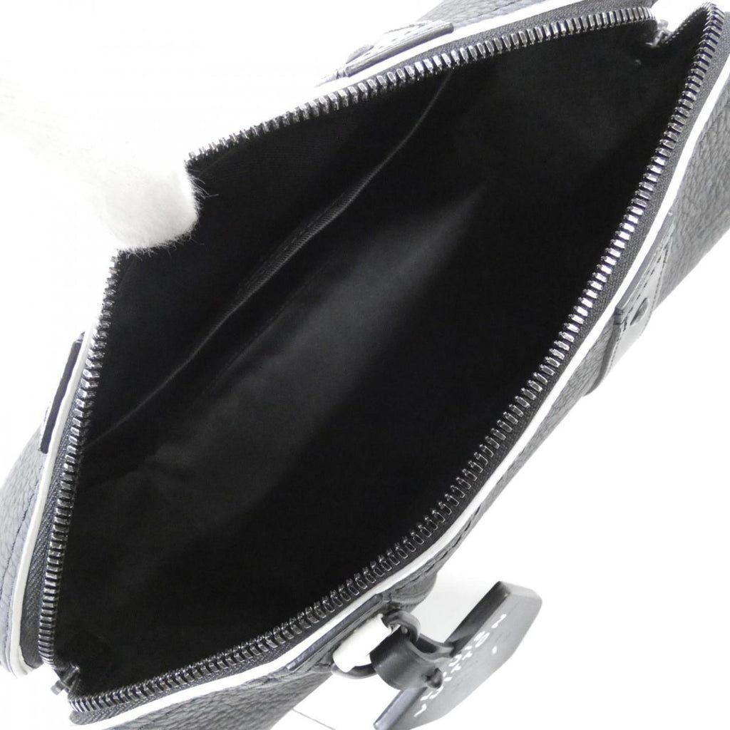 Louis Vuitton Black Leather Shoulder Bag (Pre-Owned)