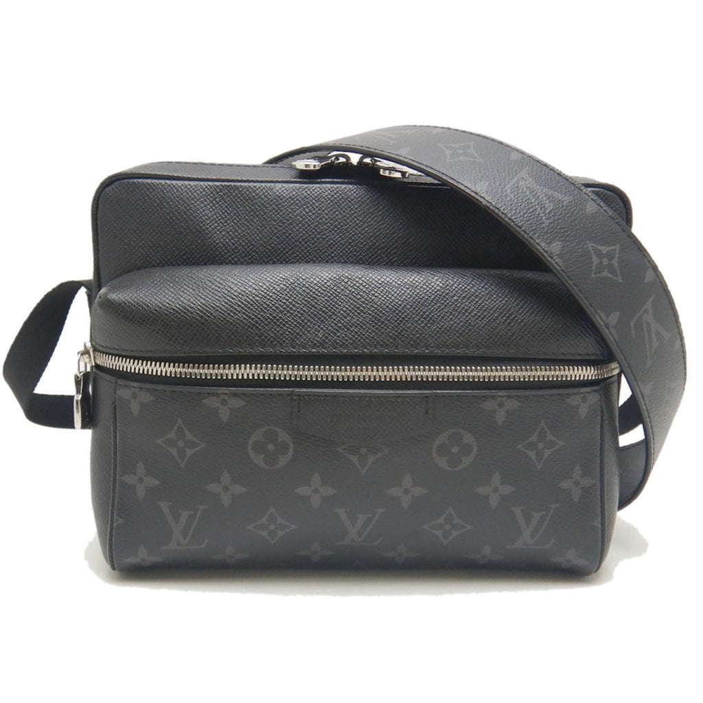 Louis Vuitton Taigarama Noir Pvc Leather Shoulder Bag (Pre-Owned)