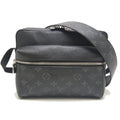 Louis Vuitton Taigarama Noir Pvc Leather Shoulder Bag (Pre-Owned)