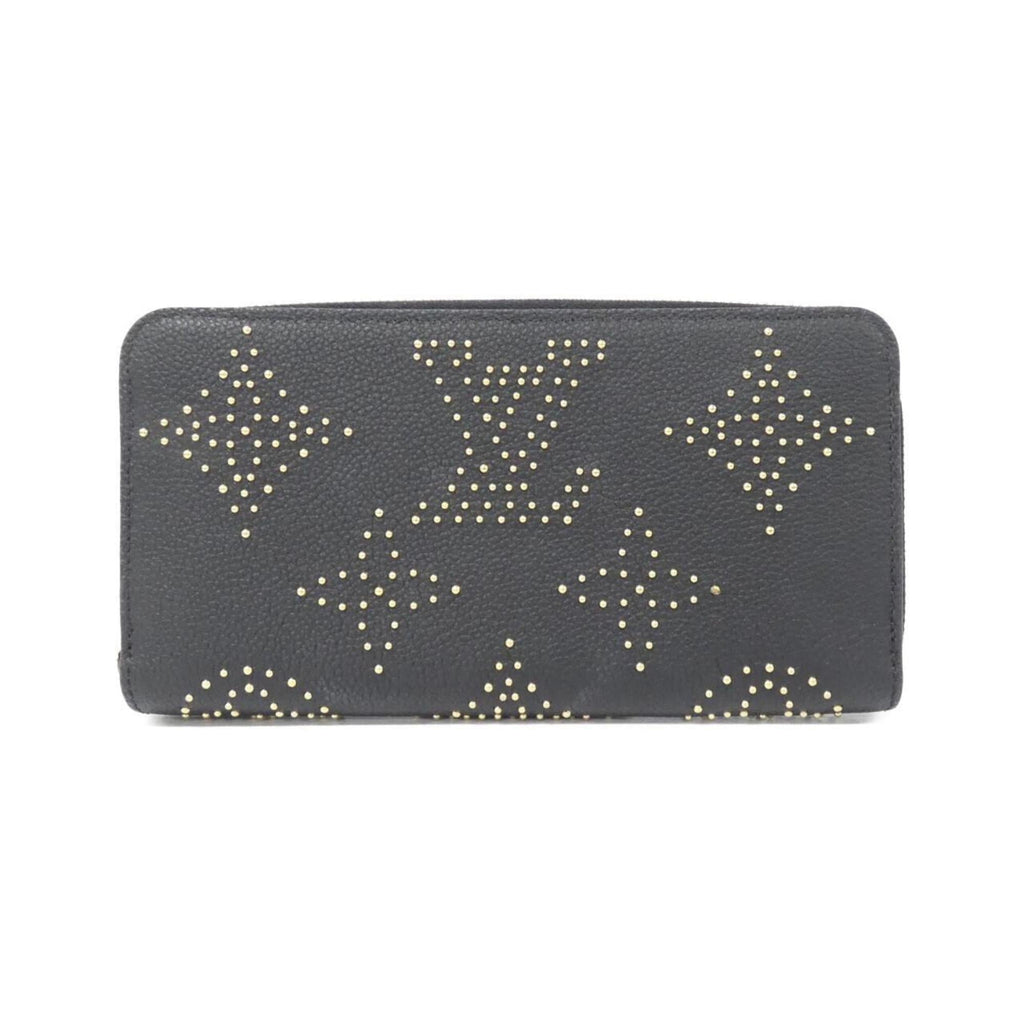 Louis Vuitton Black Leather Long Wallet (Bi-Fold) (Pre-Owned)