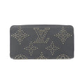 Louis Vuitton Black Leather Long Wallet (Bi-Fold) (Pre-Owned)