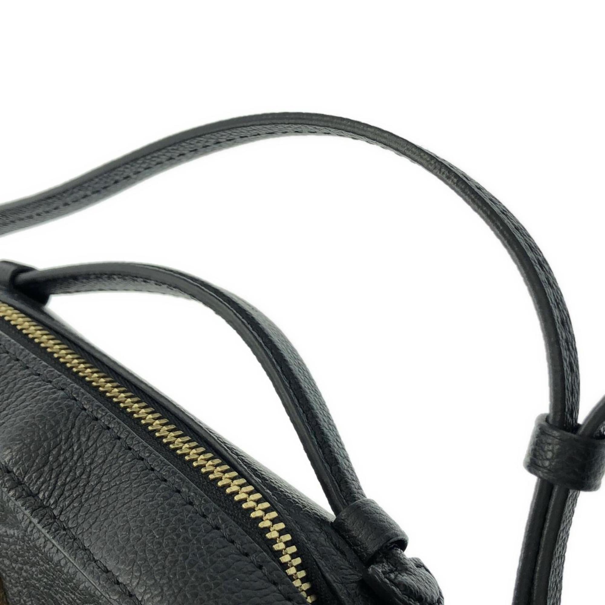 Louis Vuitton Black Leather Shoulder Bag (Pre-Owned)