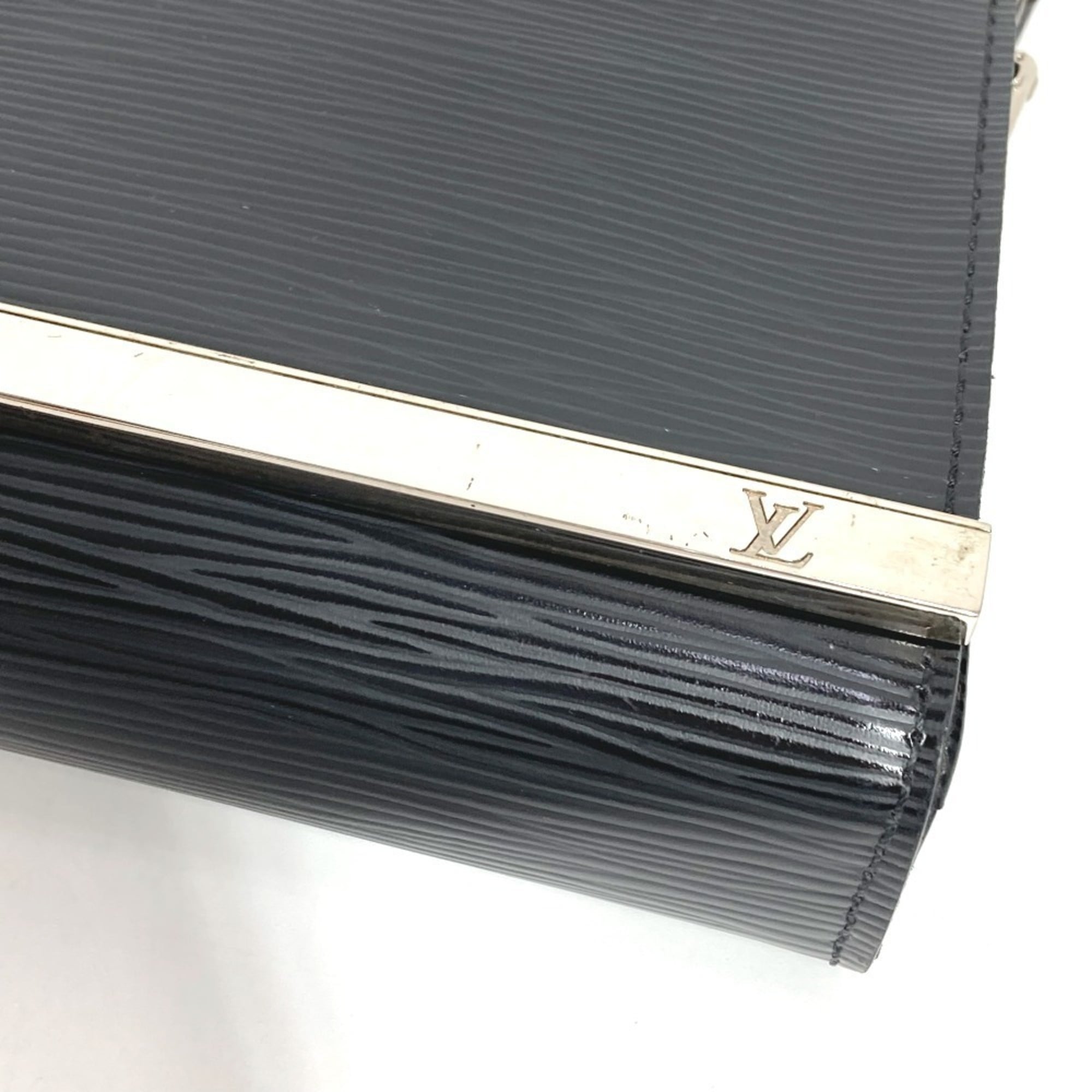 Louis Vuitton Epi Black Noir Epi Leather Clutch Bag Pochette Shoulder Bag (Pre-Owned)