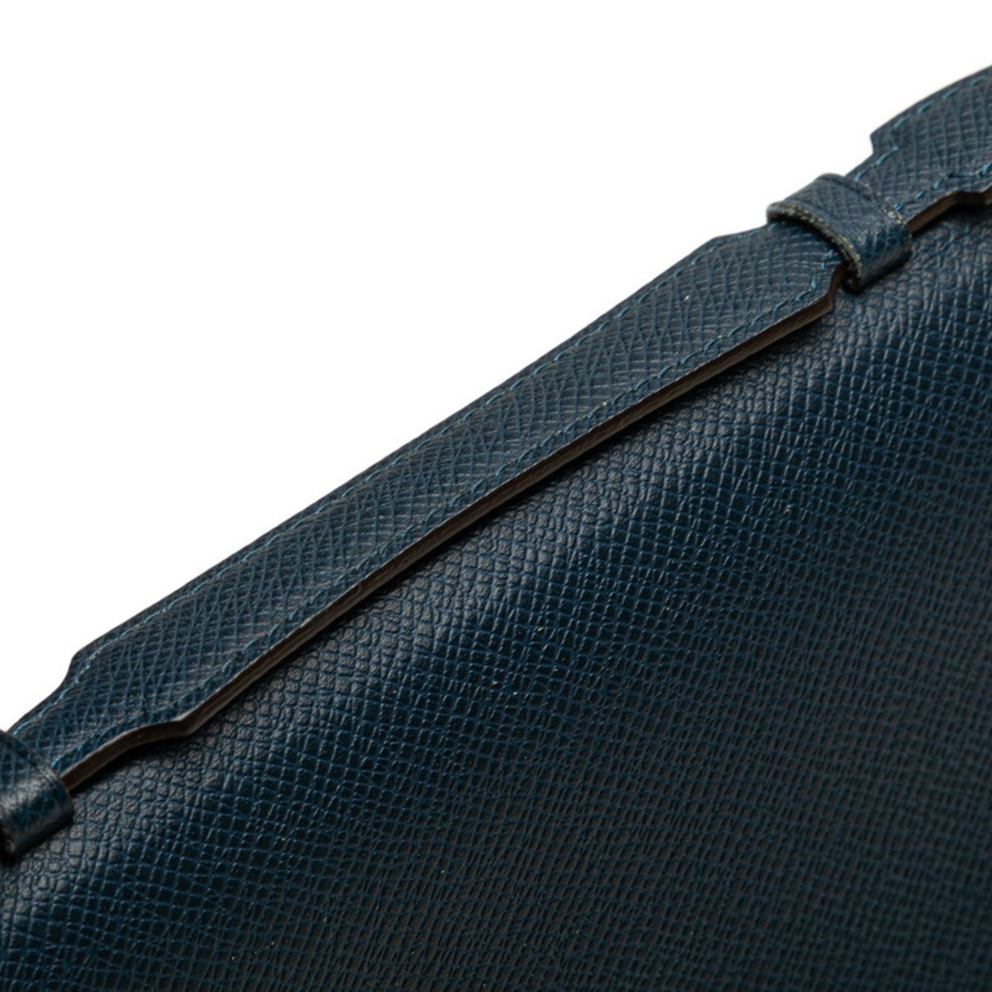Louis Vuitton Navy Ocean Leather Long Wallet (Bi-Fold) (Pre-Owned)