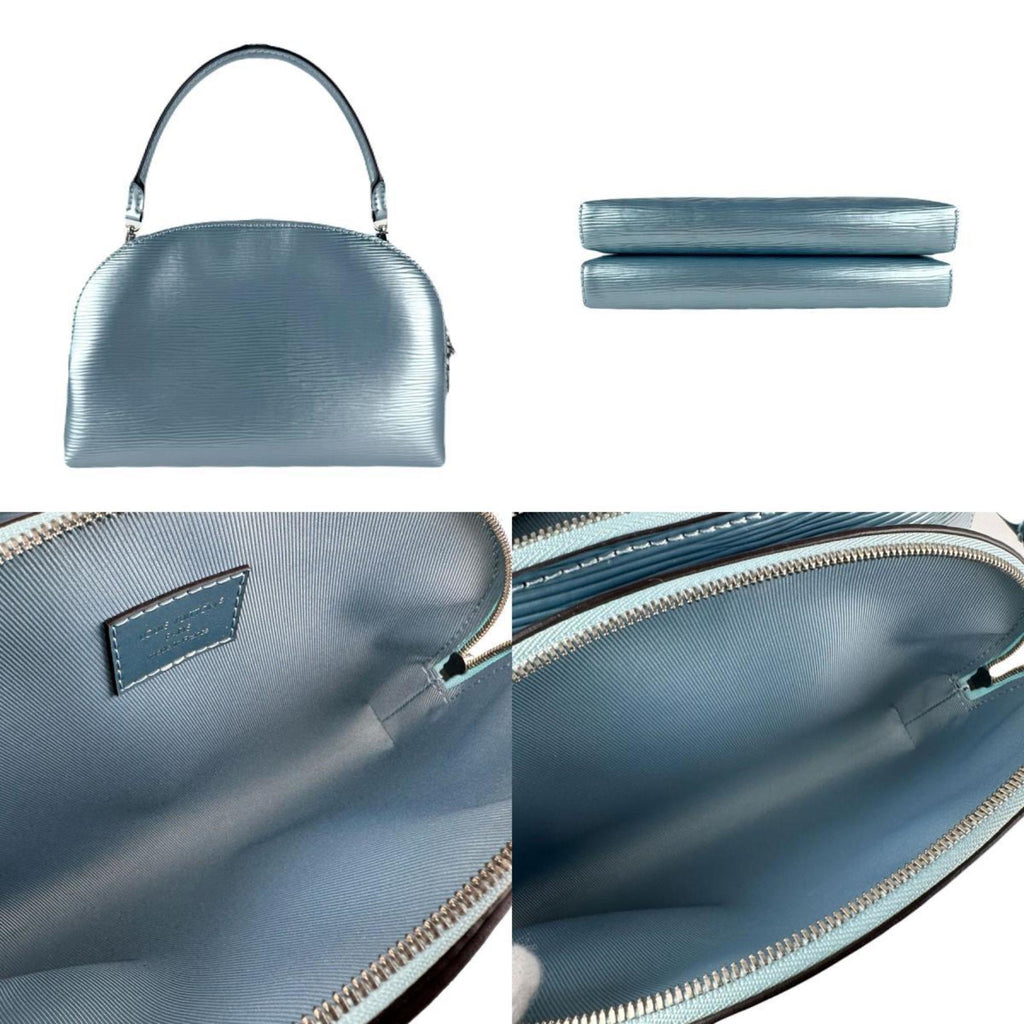 Louis Vuitton Metallic Blue Epi Leather Handbag Shoulder Bag (Pre-Owned)