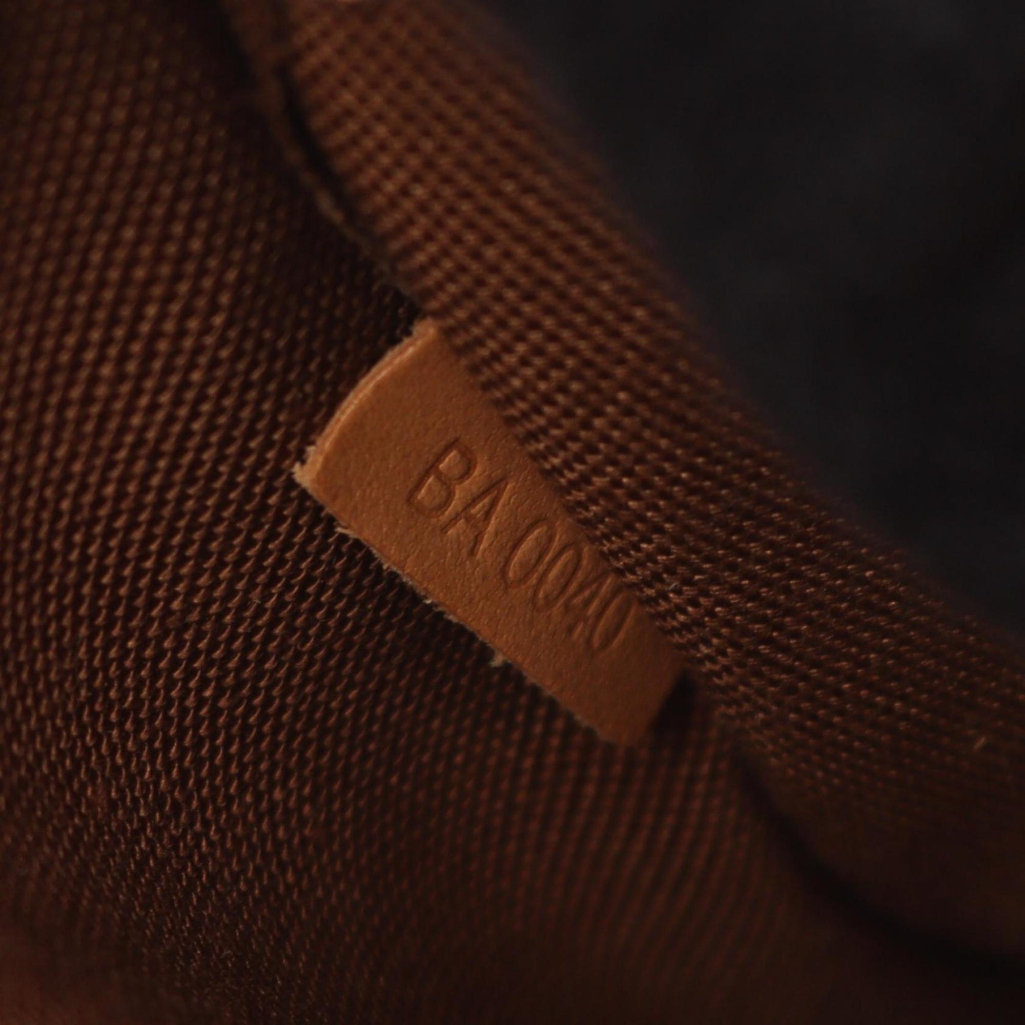 Louis Vuitton Monogram Brown Coated Canvas Leather Handbag (Pre-Owned)