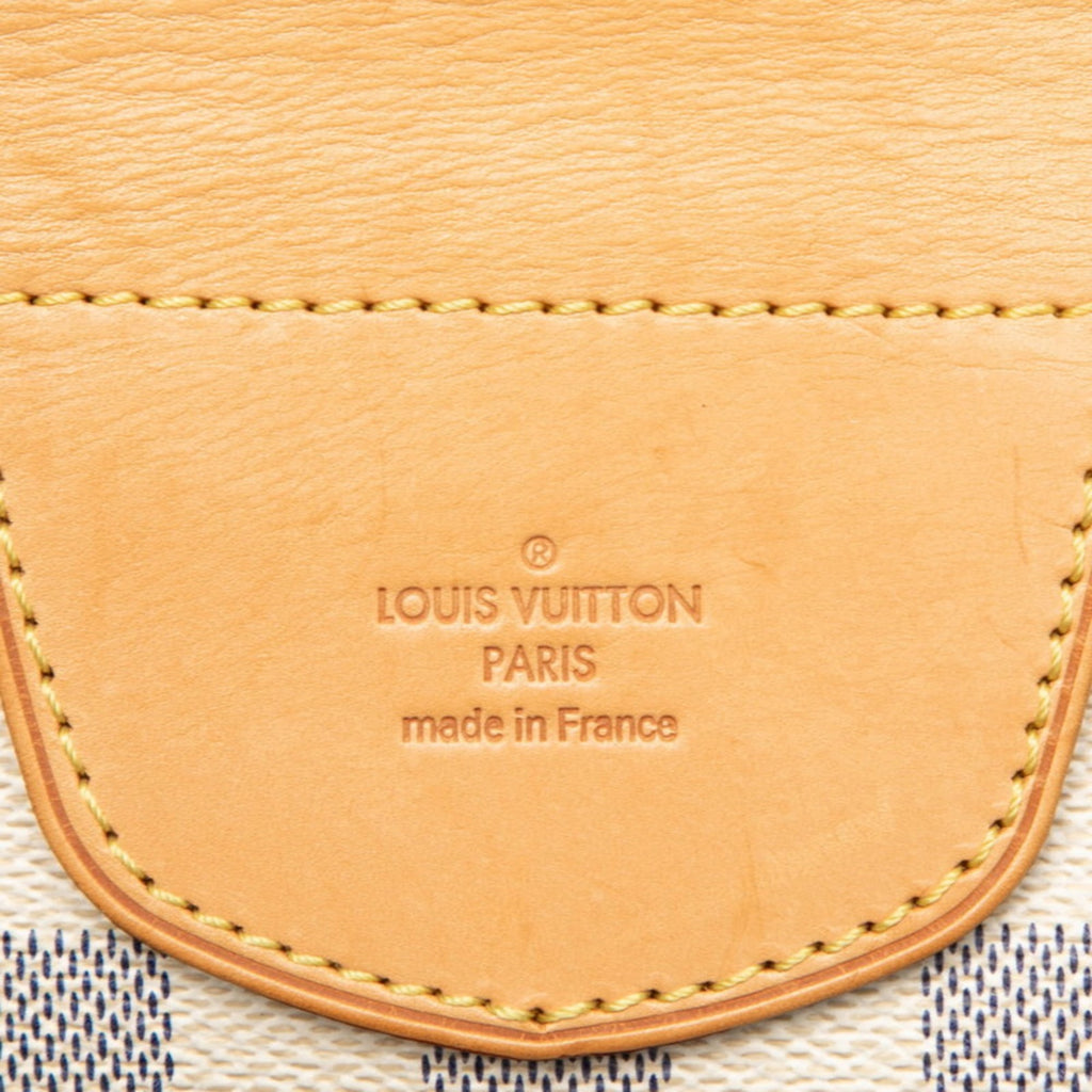Louis Vuitton White Damier Azur Handbag Tote Bag (Pre-Owned)