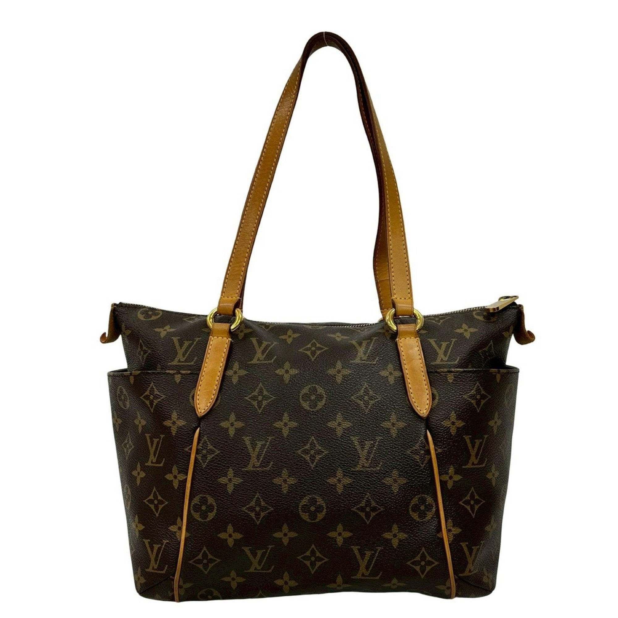Louis Vuitton Brown Leather Pvc Handbag Shoulder Bag Tote Bag (Pre-Owned)