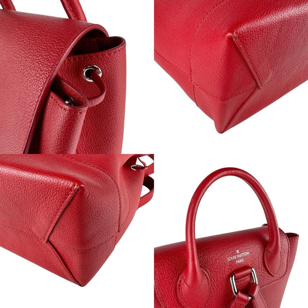 Louis Vuitton Red Color Leather Backpack (Pre-Owned)