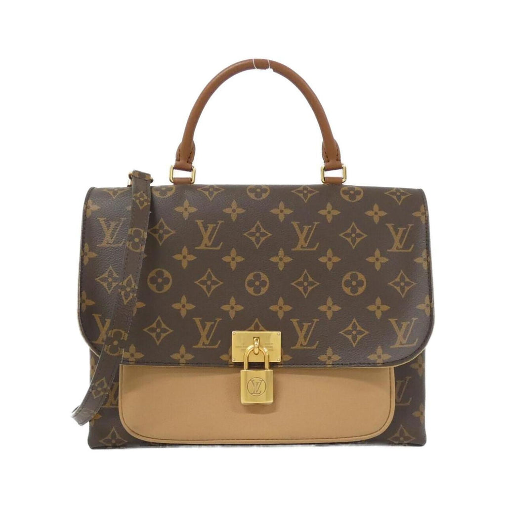 Louis Vuitton Marron Coated Canvas Leather Handbag (Pre-Owned)