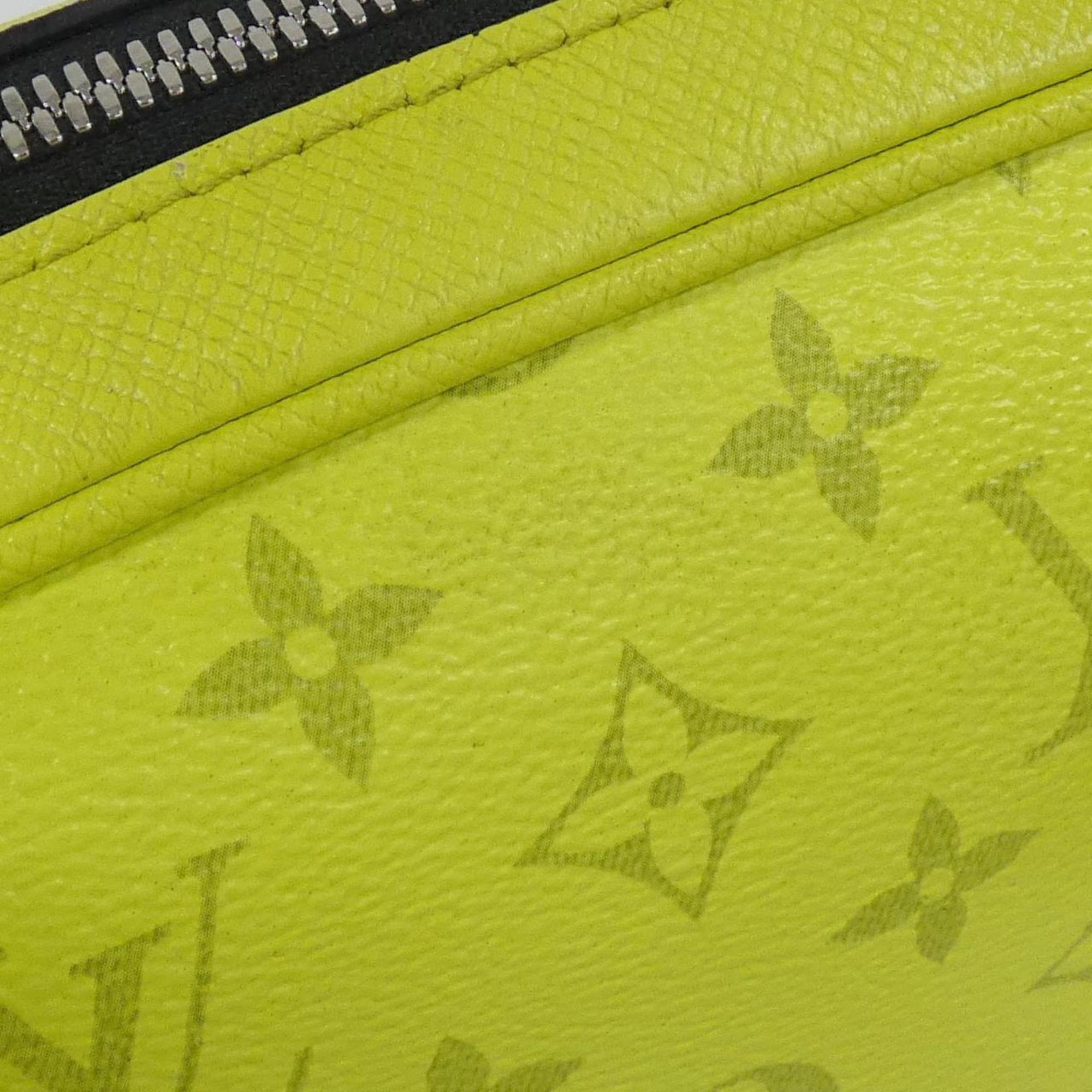 Louis Vuitton Jaune Yellow Coated Canvas Leather Shoulder Bag (Pre-Owned)