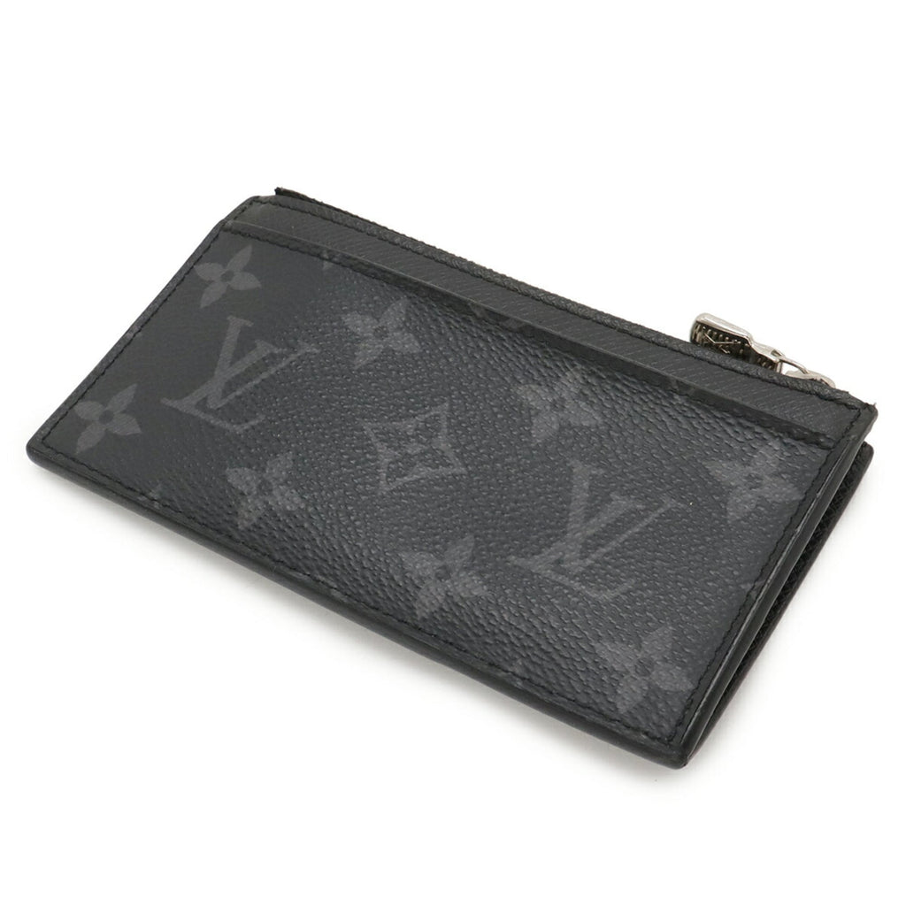 Louis Vuitton Noir Taiga Leather Monogram Eclipse Coin Purse/Coin Case (Pre-Owned)