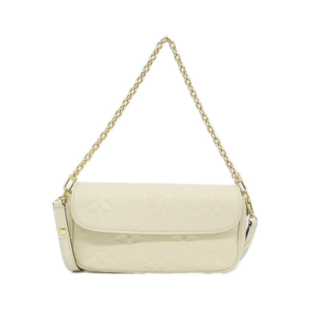 Louis Vuitton Cream Leather Shoulder Bag (Pre-Owned)