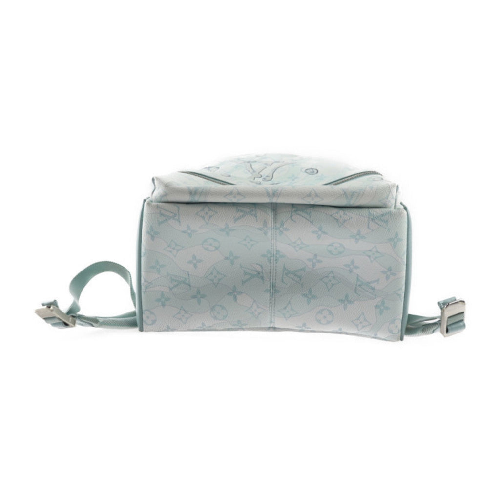 Louis Vuitton Light Blue Pvc Leather Backpack Handbag (Pre-Owned)