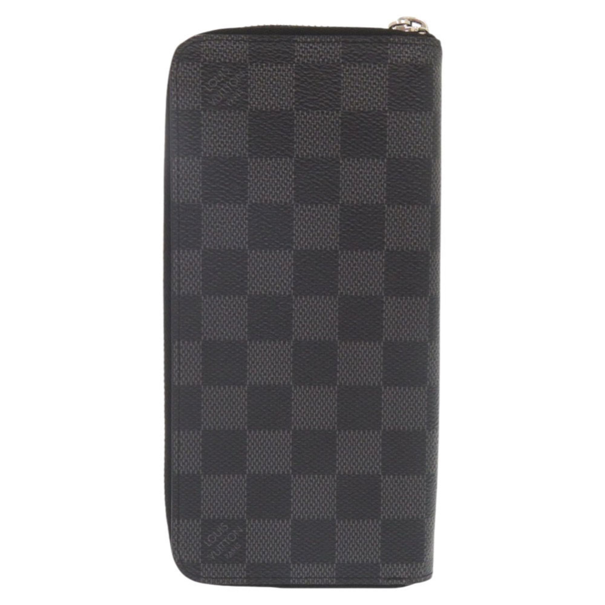 Louis Vuitton Black Damier Graphite Long Wallet (Bi-Fold) (Pre-Owned)