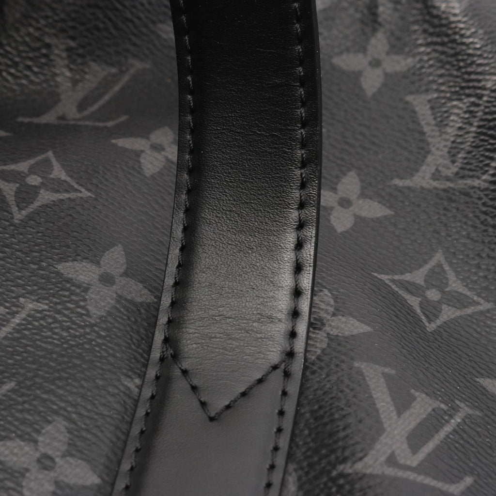 Louis Vuitton Black Coated Canvas Pvc Monogram Eclipse Leather Tote Bag (Pre-Owned)