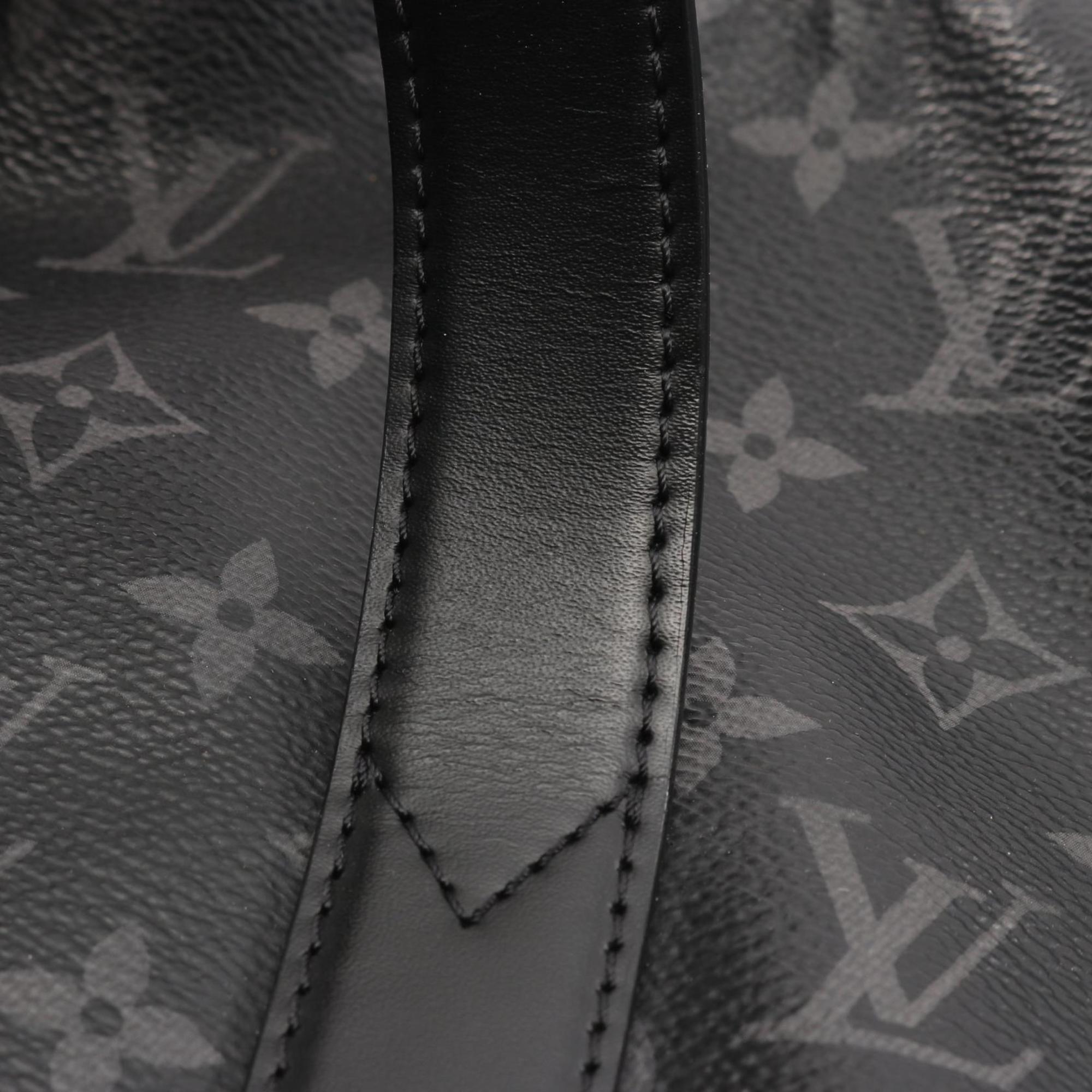 Louis Vuitton Black Coated Canvas Pvc Monogram Eclipse Leather Tote Bag (Pre-Owned)