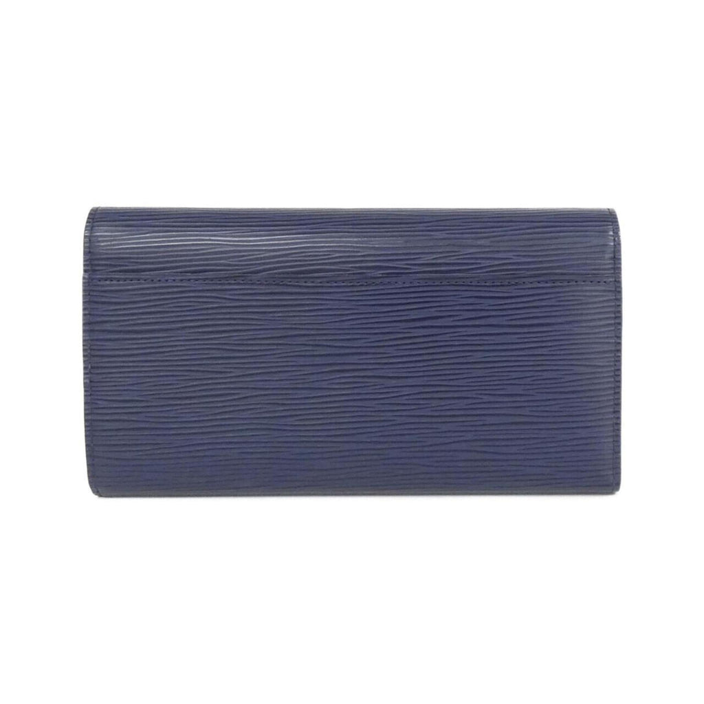 Louis Vuitton Indigo Leather Long Wallet (Bi-Fold) (Pre-Owned)