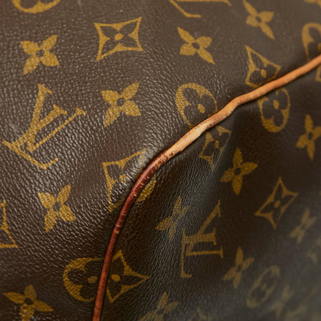 Louis Vuitton Brown Pvc Leather Boston Bag (Pre-Owned)