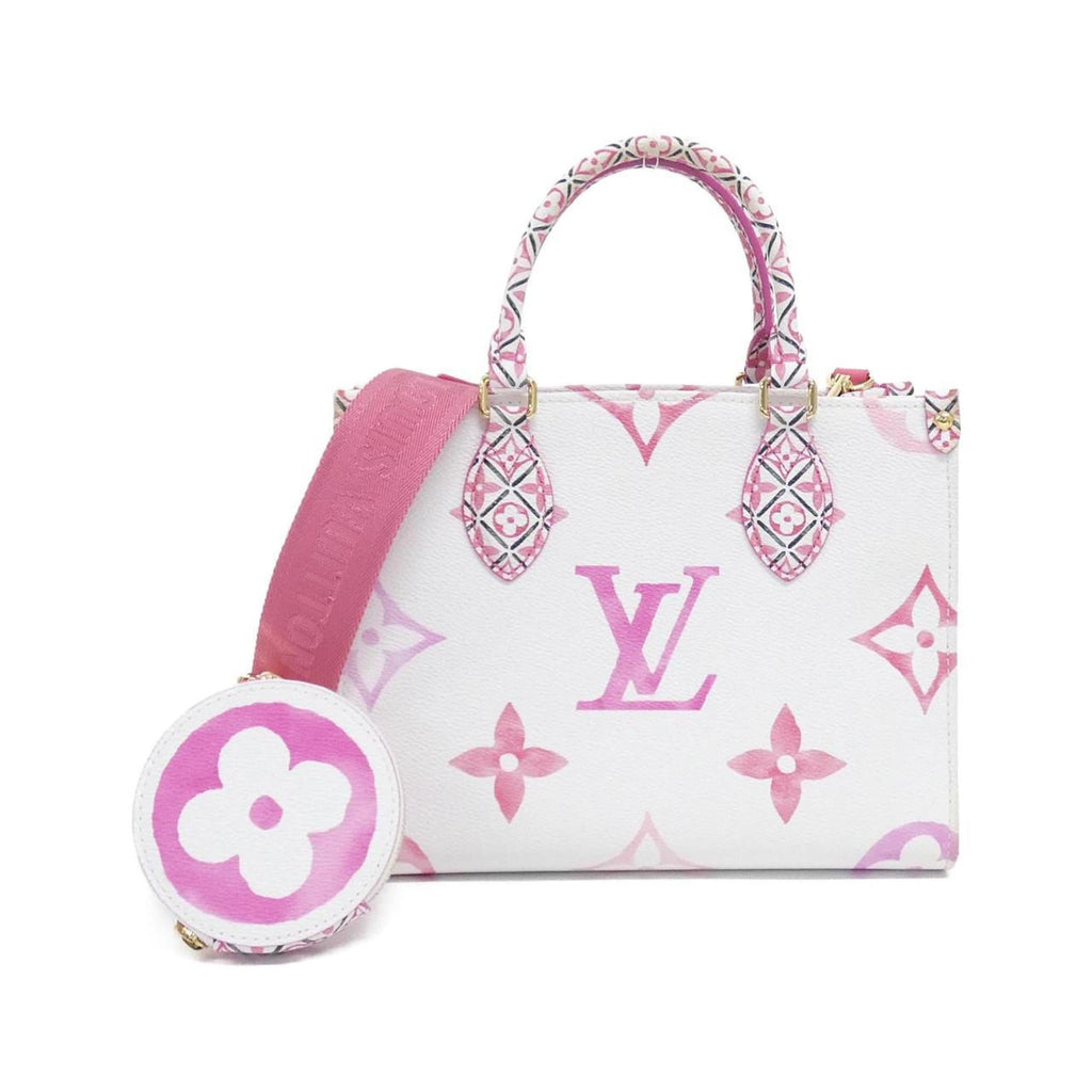 Louis Vuitton Pink Coated Canvas Handbag (Pre-Owned)