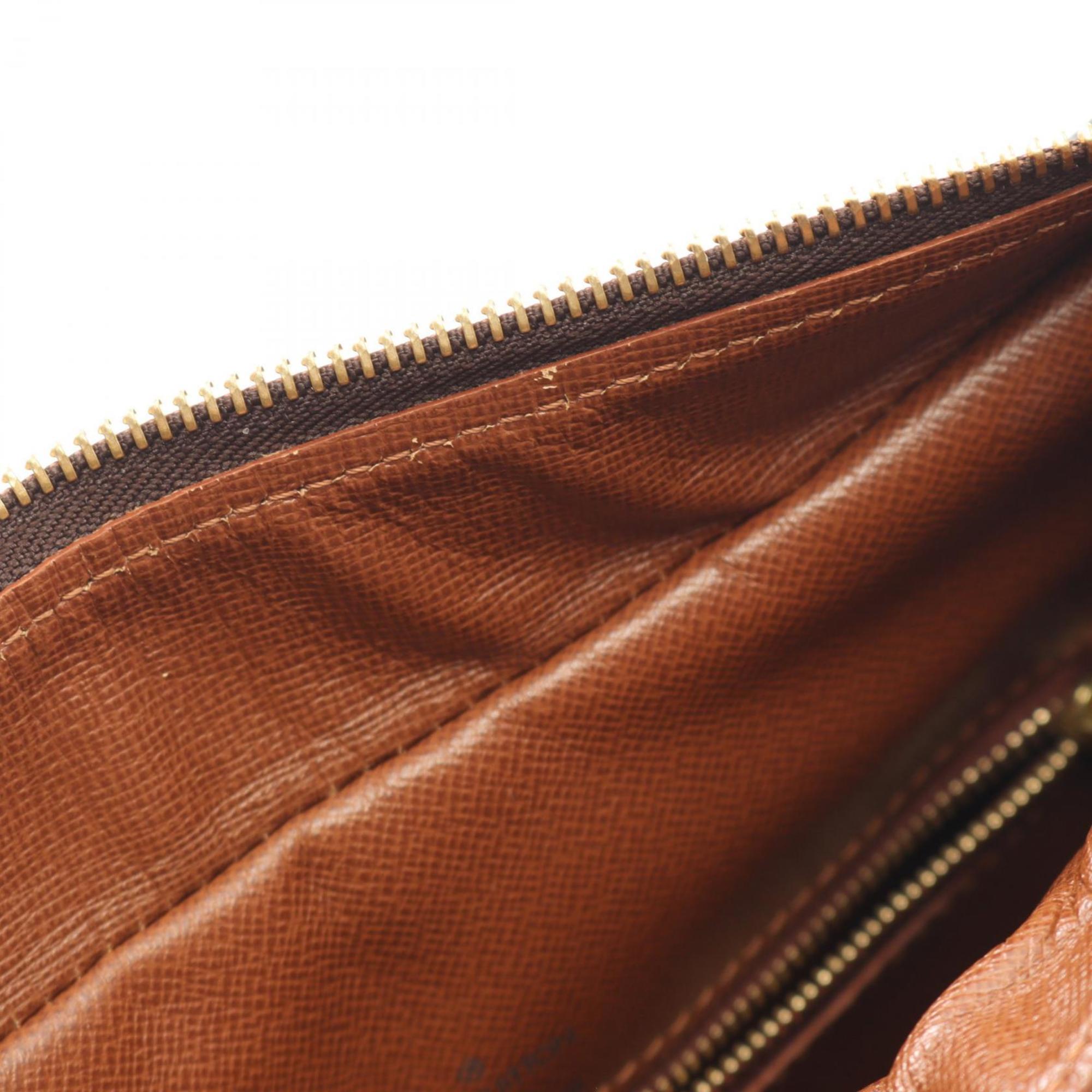 Louis Vuitton Brown Coated Canvas Leather Shoulder Bag (Pre-Owned)