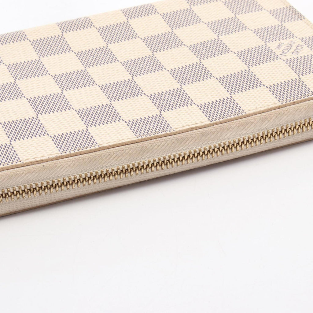 Louis Vuitton Damier Azur White Coated Canvas Long Wallet (Bi-Fold) (Pre-Owned)