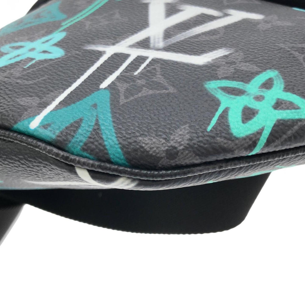 Louis Vuitton Black Coated Canvas Shoulder Bag (Pre-Owned)