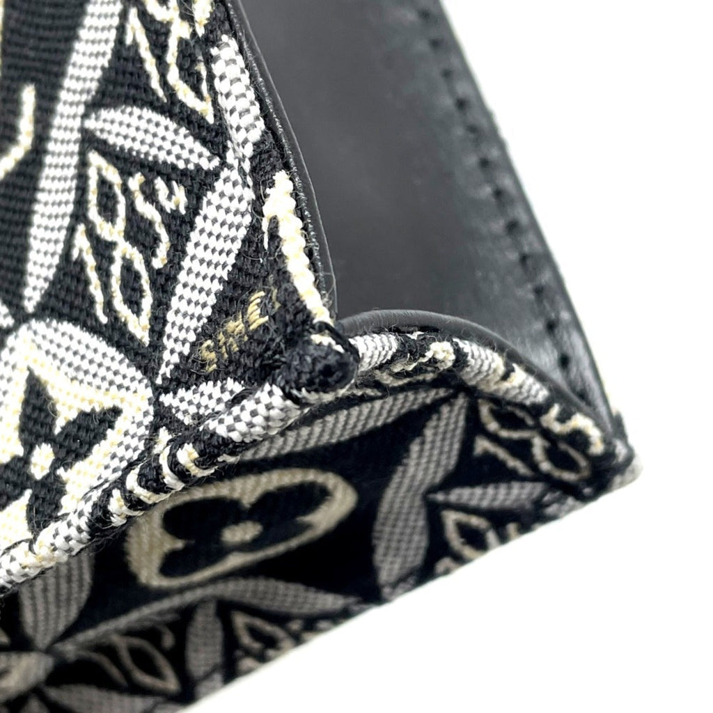 Louis Vuitton Black Blue Jacquard Handbag (Pre-Owned)