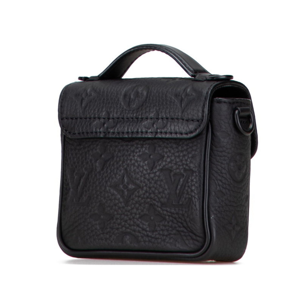 Louis Vuitton Taurillon Black Leather Handbag Shoulder Bag (Pre-Owned)