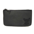 Louis Vuitton Noir Leather Coin Purse/Coin Case (Pre-Owned)