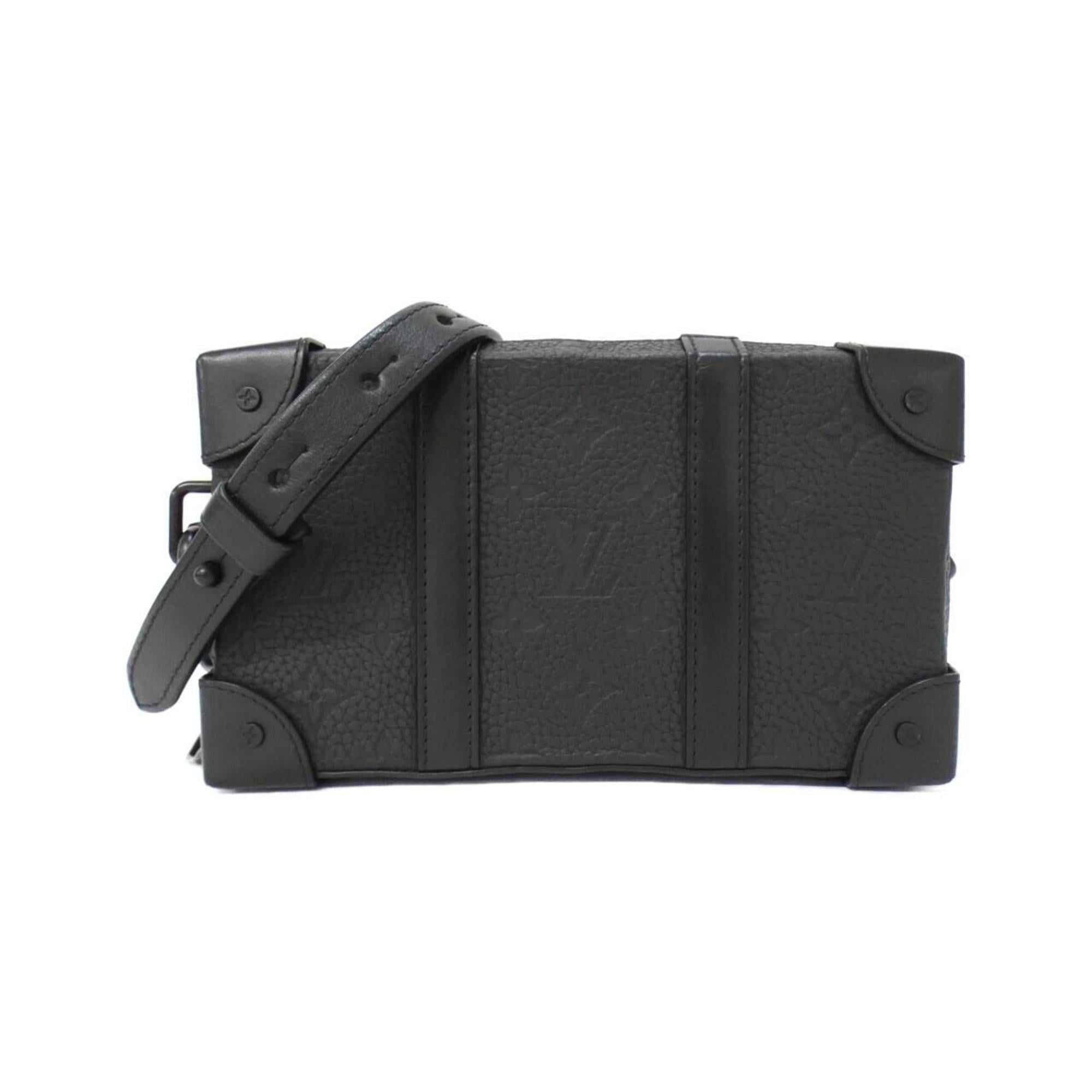 Louis Vuitton Black Leather Shoulder Bag (Pre-Owned)