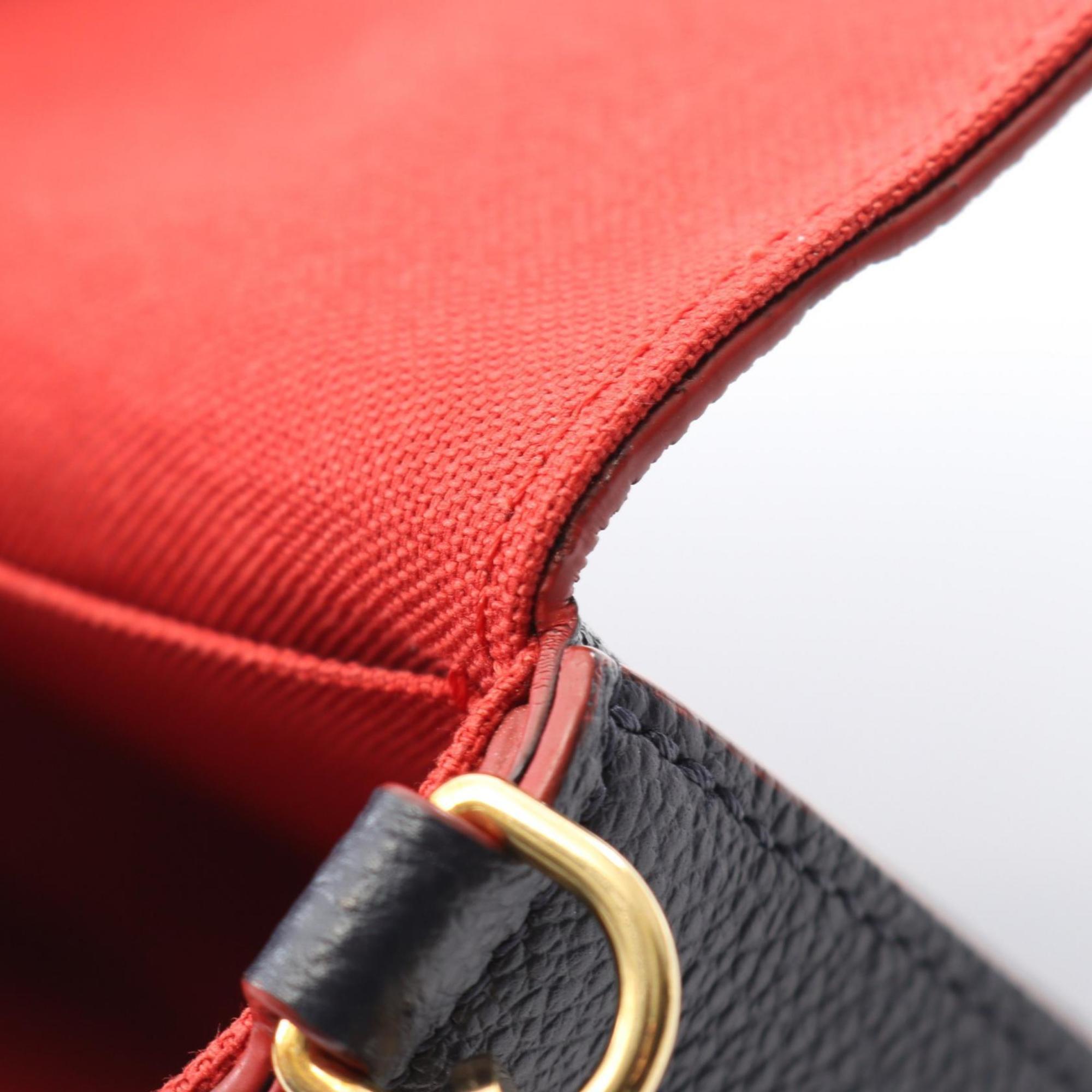 Louis Vuitton Marine Rouge Navy Red Color Monogram Empreinte Pochette Shoulder Bag (Pre-Owned)