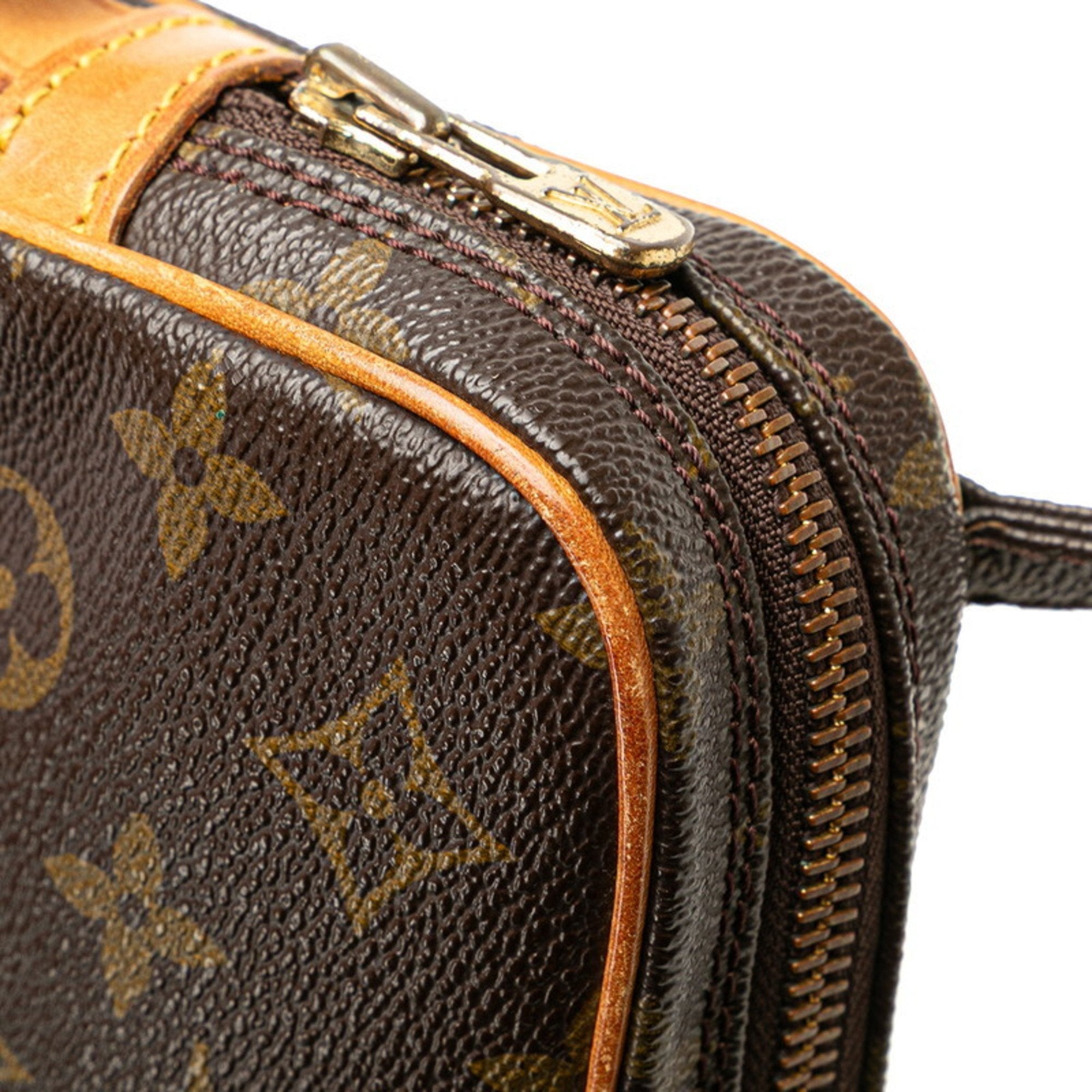 Louis Vuitton Brown Pvc Leather Pochette Shoulder Bag (Pre-Owned)